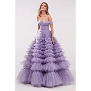 Milla Lavender Ultra Puffy Maxi Dress